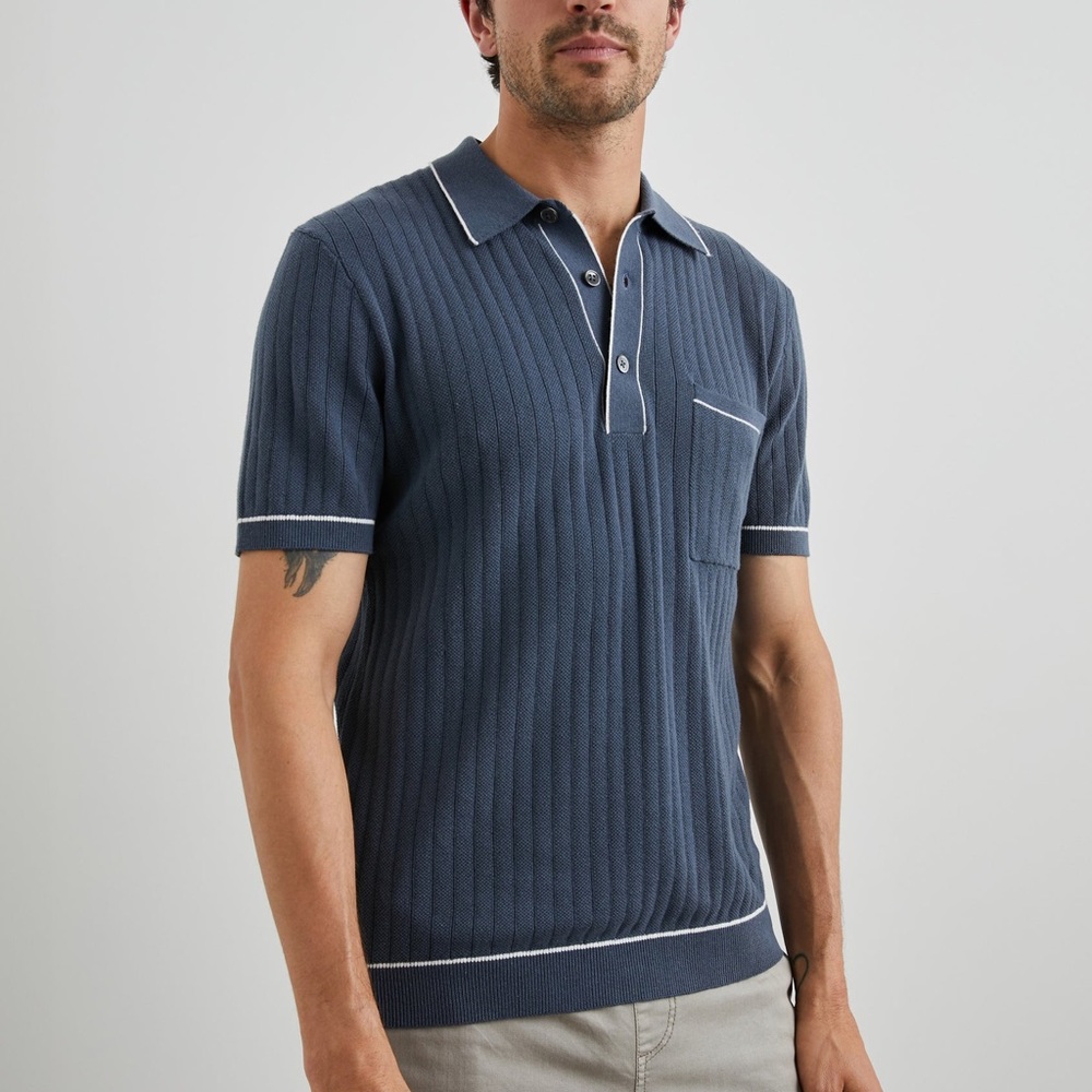 Rails Hardy Cotton Polo Sweater